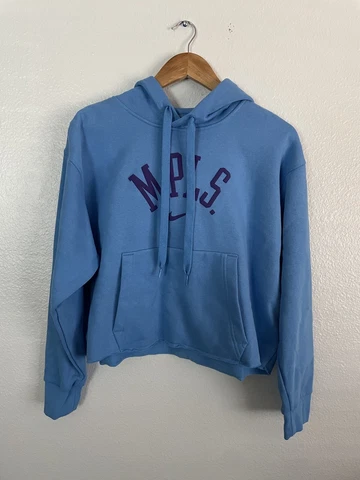 Nike Los Angeles Lakers City Edition Essential Cropped Hoodie Women Size Medium Cover