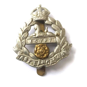 East Lancashire Regiment Cap Badge British Kings Crown - Picture 1 of 2