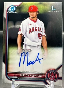2022 Bowman Chrome Mason Albright 1st Prospect Autograph Auto #CPA-MA Angels - Bild 1 von 2