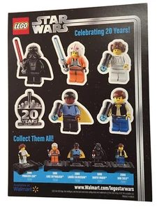 Rare LEGO Star Wars 20th Anniversary Edition Walmart Promo Sticker Sheet 20 Year - Picture 1 of 8