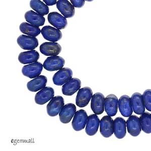 16" Natural Lapis Lazuli Rondelle Roundel Beads 6.3mm Grade A #72059 - Picture 1 of 2