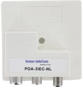 Braun Telecom POA 3 IEC-NL Radio-TV-DATA/Modem (Ziggo gecertificeerd) - Afbeelding 1 van 1