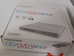 PC Mac Slim External CD DVD Writer Drive Burner Reader Player MRX-650LE - Picture 1 of 4