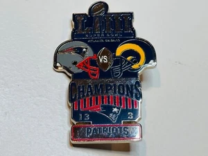 New England Patriots Super Bowl LIII Champions Pin Los Angeles LA Rams 2/3/19 - Picture 1 of 2