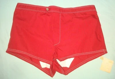 VTG 60s JANTZEN MENS SWIM SHORTS SZ 42 USA DEADSTOCK BEACH OCEAN SURF SKATE 70s - Image 1 of 4