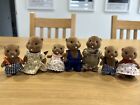 Sylvanian Families 7 x Waters Beaver Family Nancy Wade Mother Father Vintage