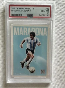Diego Maradona #12 2017 Panini Nobility PSA 10 - Picture 1 of 2