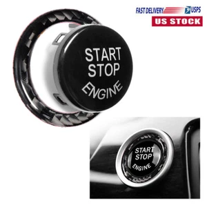 For BMW E90 E92 E93 2009-2012 Black Engine Stop-stop Push Button With Ring 2Pcs - Picture 1 of 12