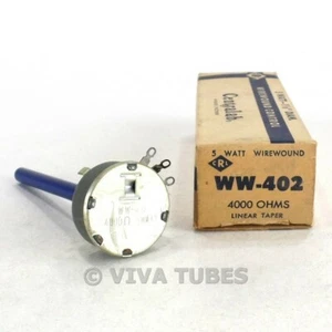NOS NIB Centralab Model WW-402 Wirewound Linear Taper Potentiometer 5 Watt 40K - Picture 1 of 1