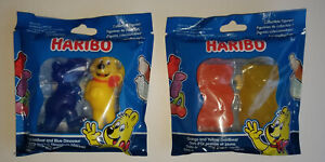2 Packs Haribo Collectible Blue Dinosaur Goldbear Mascot Gummy Bear Figure Toys