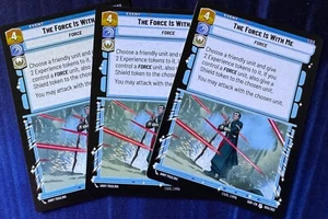 Star Wars Unlimited Spark of Rebellion 3X The Force Is With Me Uncommon Card - Bild 1 von 2