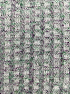 Vintage Fabric Plaid Check 4-way Stretch Knit Remnant Scraps 68” W X 48” L - Picture 1 of 6