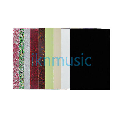 US 18 Colors Bass Guitar Pickguard Material Plate Blank Sheet DIY 430x290x2.3mm • 22.99€