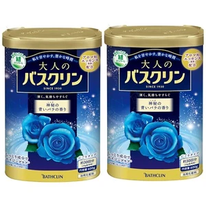 BATHCLIN Japanese Bath Salt Blue Rose Scent 600g SET OF 2 From Japan Fedex - Picture 1 of 5