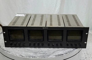 SONY pvm-411 Quad 4" Rack-Mountable Analog Monochrome Video Monitor SEE NOTES - Zdjęcie 1 z 6
