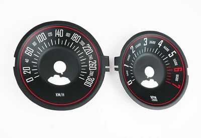 For Dodge Challenger 300km/h - Speedometer Dials from MPH to Km/h Cluster Gauges - Image 1 of 4