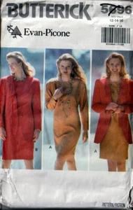 OOP Butterick 5696 Muster Designer Evan Picone Jacke Kleid Misses Größe 12 -16 - Bild 1 von 2