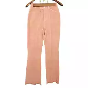 YMI Pants Womens 26 Juniors 3 Flare High Rise Corduroy Mauve Dusty Pink New - Picture 1 of 10