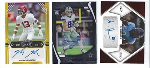 3 Football Autos: Malachi Moore, Simi Fehoko, Ali Jennings - Picture 1 of 2