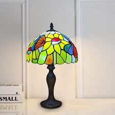 Tiffany Table Lamp Butterfly Style 10 Inch Art Stained Glass Desk for lounge E27