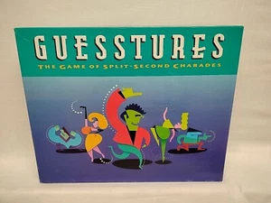 1990 Guesstures Board Game The Game of Split-Second Charades NOB - Picture 1 of 8