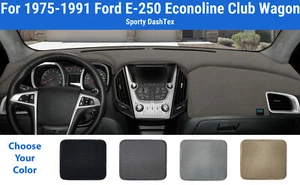 Dashboard Dash Mat Cover for 1975-1991 Ford E-250 Econoline Club Wagon (DashTex) - Picture 1 of 40