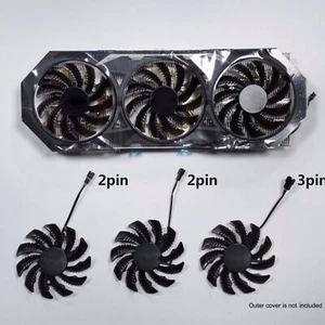 Für Gigabyte GTX 970 Spiele Video Grafikkarte Lüfter Fan DC12V 3 Pin T128010SM - Bild 1 von 8