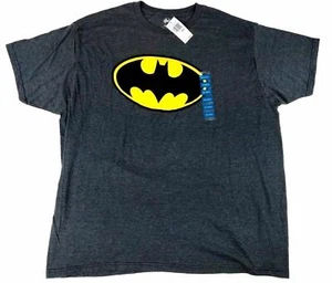 Batman Mens Batman Logo T Shirt Grey Size Small - Picture 1 of 5