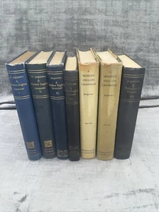 Set Of 7 A Modern English Grammar On Historical Principles Otto Jespersen HB DJ - Bild 1 von 24