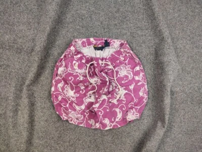 Polo Ralph Lauren Pink Flowers Canvas Nylon Shorts Vintage - Image 1 of 4