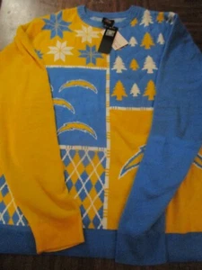 NFL Team Apparel San Diego Chargers Christmas Ugly Pullover Sweater Gr. XL - Bild 1 von 4