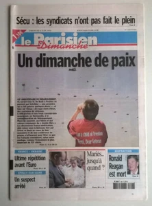 LE PARISIEN Dimanche du 06/06/2004 - 60è anniv. du débarquement / Mort de REAGAN - Picture 1 of 12