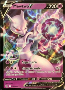 CARTA POKEMON ULTRARA FOIL MEWTWO V NEAR MINT ITALIANO - Foto 1 di 1