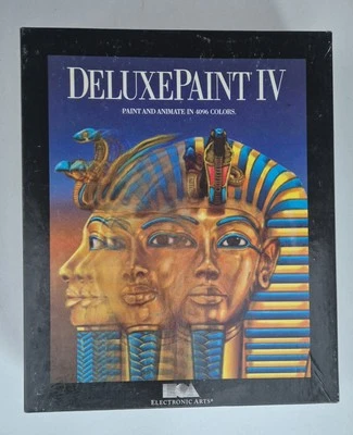 Deluxe Paint IV 4 for Commodore Amiga, Big Box,bonus Disk bundle. - Image 1 of 4