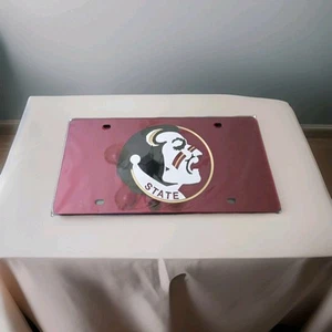 Florida State Seminoles FSU NCAA Granate Placa de Licencia Logo Clásico NUEVO SELLADO - Imagen 1 de 6