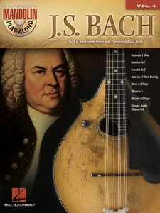 J.S. Bach Mandolin Play-Along Vol 4 Tab Classical Sheet Music Book Online Audio - Picture 1 of 1