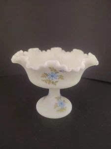 Fenton Standschale Puddingglas gekräuselter Rand H/P taminy B. 6 cm hoch - Bild 1 von 4