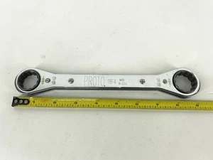 Proto 13/16" x 15/16" Ratcheting Double End Box Wrench 12 Point USA Made 1197-A - Picture 1 of 3