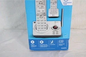 AT&T EL52219 Zwei 2 Mobilteile Digital Anrufbeantworter Extra Großes Display Neu - Bild 1 von 3