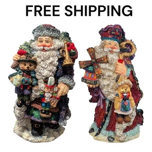Lot Crinkle Claus Teddy von Dutch Santa 1998 5" Possible Dreams 659074 659070 - Bild 1 von 16