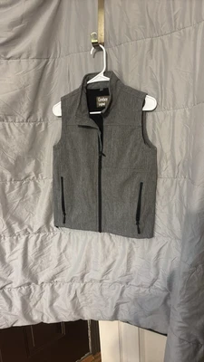 Cowboy Legend Grey Vest Zip Up With Zipper Pockets Size Large Women’s - Image 1 of 4