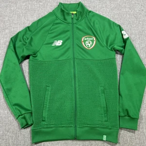 Ireland New Balance Track Jacket Soccer Bomber Jacket Green Size Small Mens Zip - Picture 1 of 13