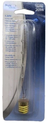 Tubular Clear 20W 120V T6.5 Intermediate Base Appliance Bulb [71] - Image 1 of 4