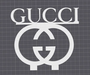 Decorative Designer GG Gucci logo Sign Standing Display two colours Mancave - Picture 1 of 2