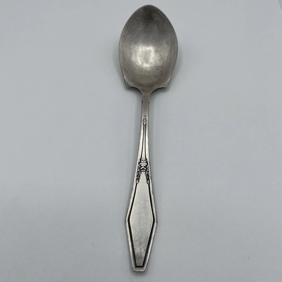 1900's Holmes & Edward Silver Inlaid Super Plated Century Serving Spoon Patina  - Image 1 of 4