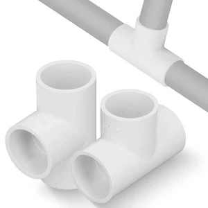 12 Pezzi Raccordi per Tubi a T 20mm PVC 3 Vie Connettore per Tubi Adattatore di - Foto 1 di 24