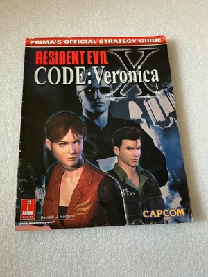 RESIDENT EVIL CODE VERONICA X PRIMA'S OFFICIAL STRATEGY GUIDE used rare ps2 book - Image 1 of 4