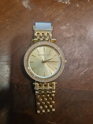 Michael Kors Gold Tone Dial and Crystal Bezel Women’s Watch MK-3191 - Image 1 of 4