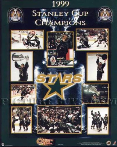 Dallas Stars 1999 Stanley Cup Championship Picture Plaque Cover