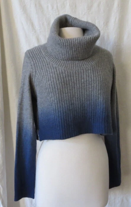 ELIE TAHARI CASHMERE WOOL OMBRE 双层针织衫 M — 第 1/4 张图片